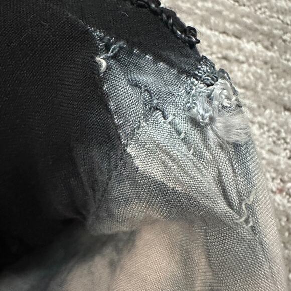 Vintage Dress Womens S Red Black Tie Dye Festival Boho Fairy Halter Y2K 90s - Picture 12 of 16